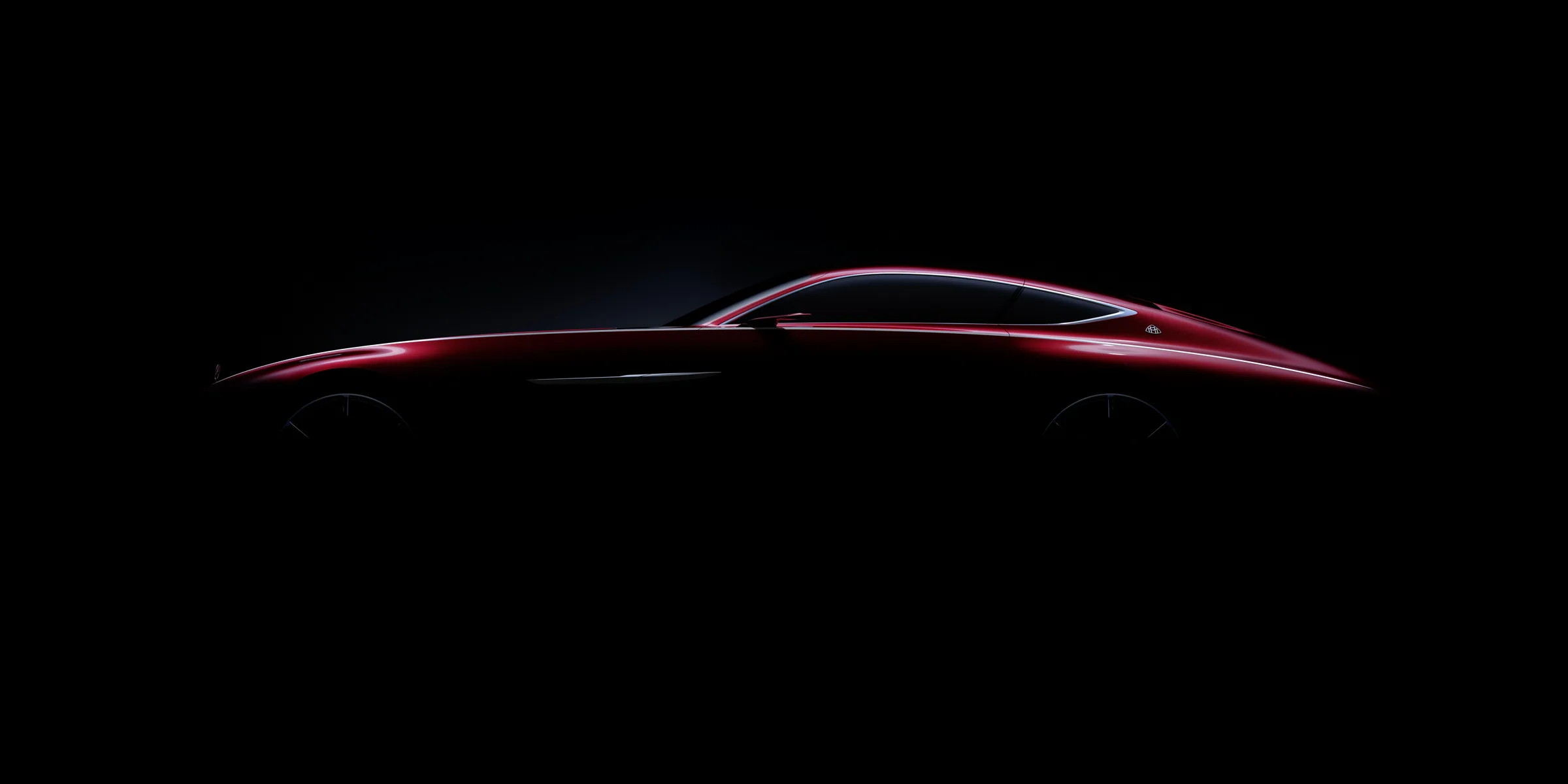 Eleganter Premium-Sportwagen im Dunkeln — Mobilität als unternehmerische Notwendigkeit